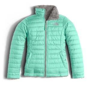 The North Face Kids Puffer Jacket in Mint and Gray